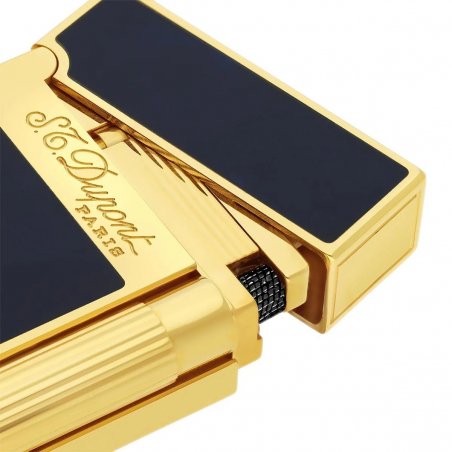Bricheta S.T. Dupont Ligne 2 Atelier Blue Lacquer Yellow Gold 016134