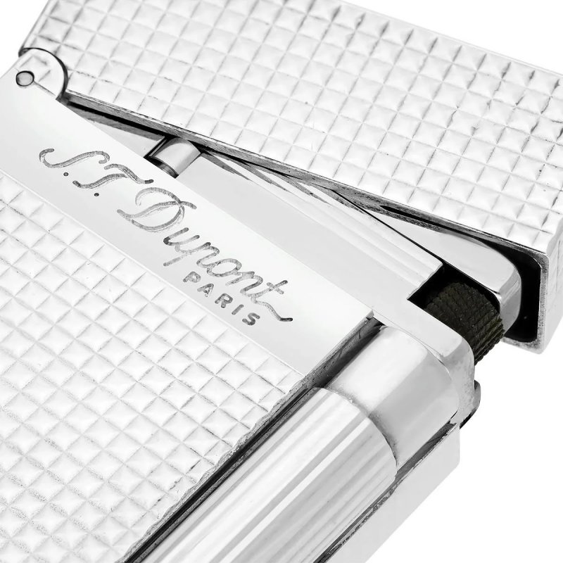 Bricheta S.T. Dupont L2 Diamond Head Silver Plated 016184 reduceri