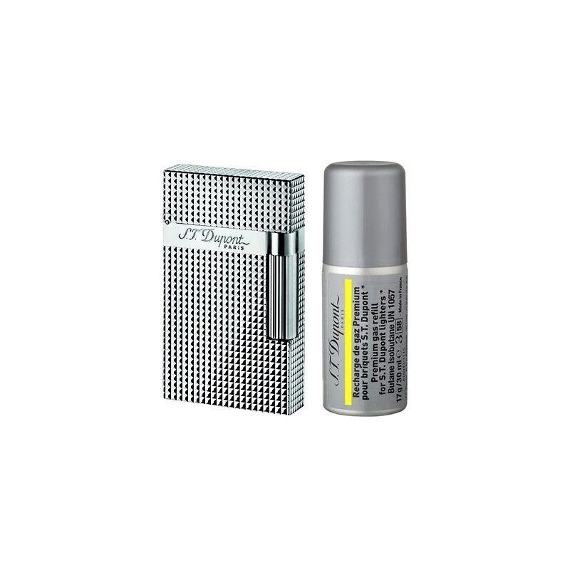 Bricheta S.T. Dupont L2 Diamond Head Silver Plated 016184 reduceri