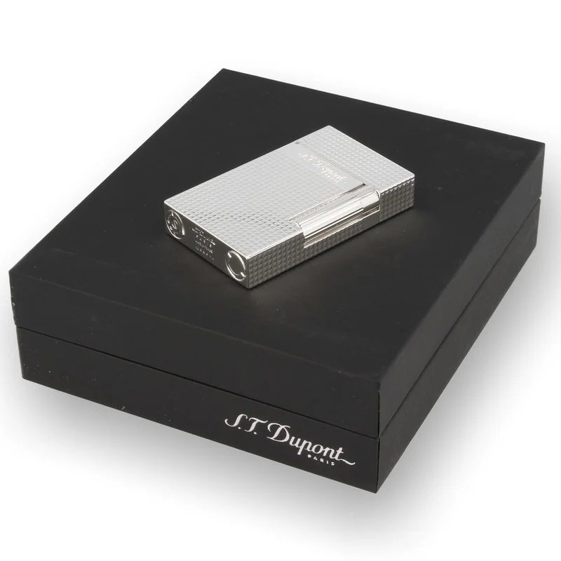 Bricheta S.T. Dupont L2 Diamond Head Silver Plated 016184 reduceri