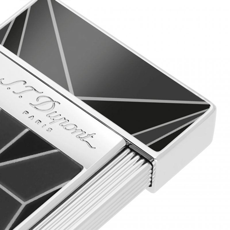 Bricheta S.T. Dupont Slimmy Black And Chrome D028070