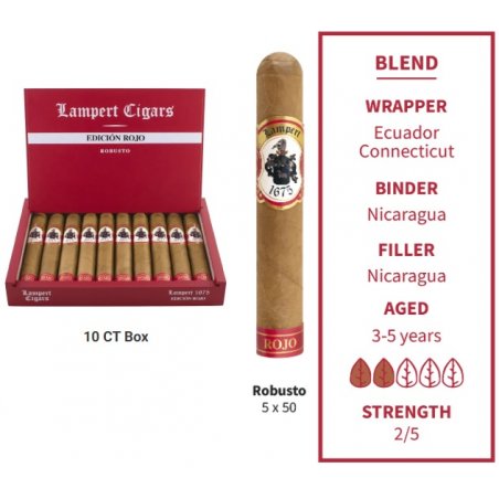 Trabucuri Lampert 1675 Edition Rojo Robusto (10) Reduceri