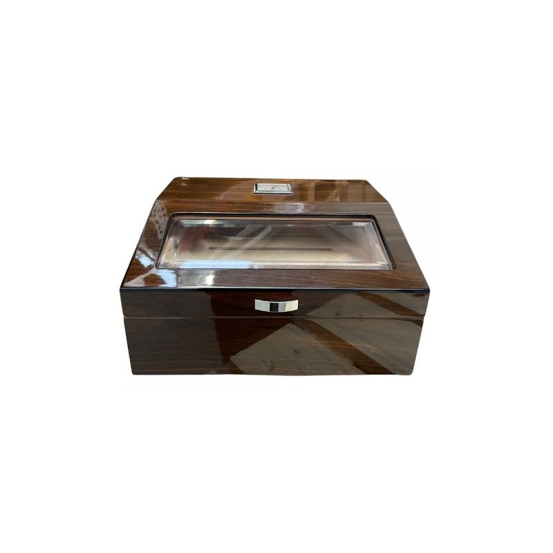 Umidor trabucuri SH1309W Wooden Luxury Walnut Glass