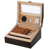 Umidor trabucuri SH1309W Wooden Luxury Walnut Glass