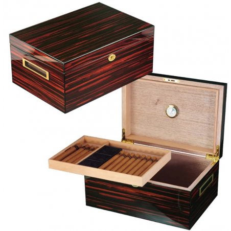 Umidor trabucuri Wooden Brown Cherry (100)