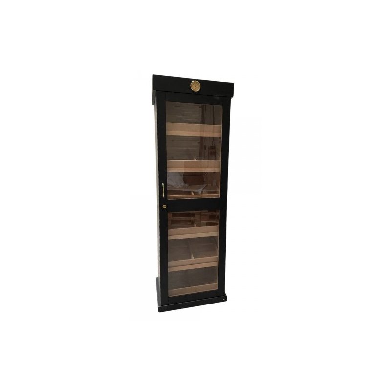 Umidor trabucuri Cabinet Stained Black Matt WLHC0013BLK