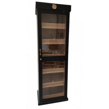 Umidor trabucuri Cabinet Stained Black Matt WLHC0013BLK
