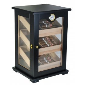 Umidor trabucuri Cabinet Wooden Black 150 CT