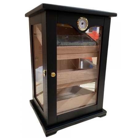 Umidor trabucuri Cabinet Wooden Black 150 CT