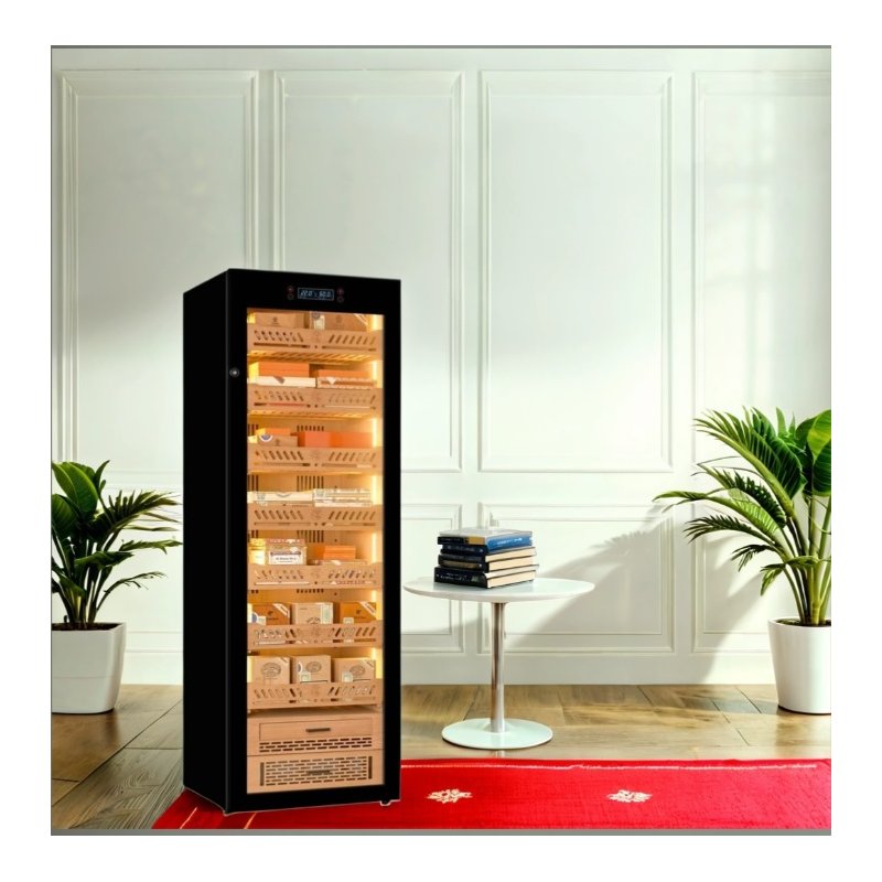 Humidor Trabucuri Electric Yohtron Premium Black Yc-448