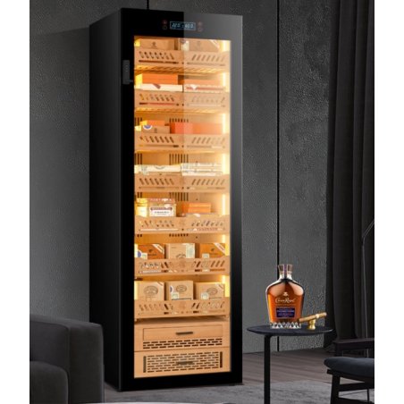 Humidor Trabucuri Electric Yohtron Premium Black Yc-448