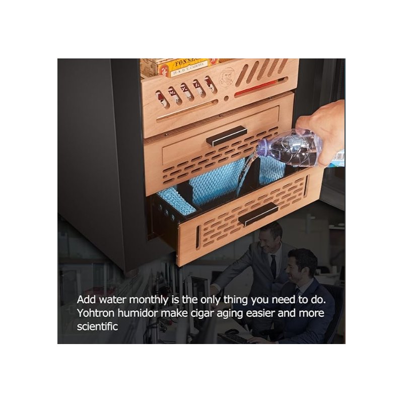 Humidor Trabucuri Electric Yohtron Premium Black Yc-448