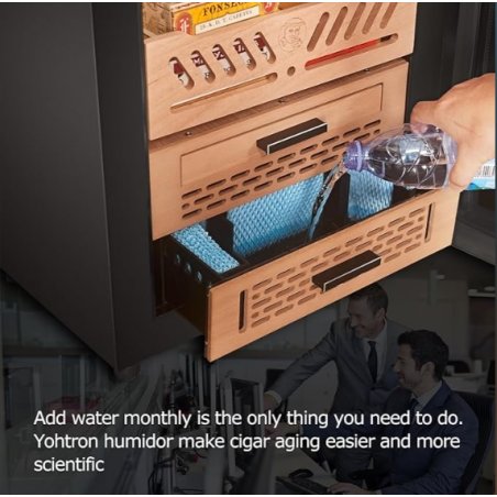 Humidor Trabucuri Electric Yohtron Premium Black Yc-448