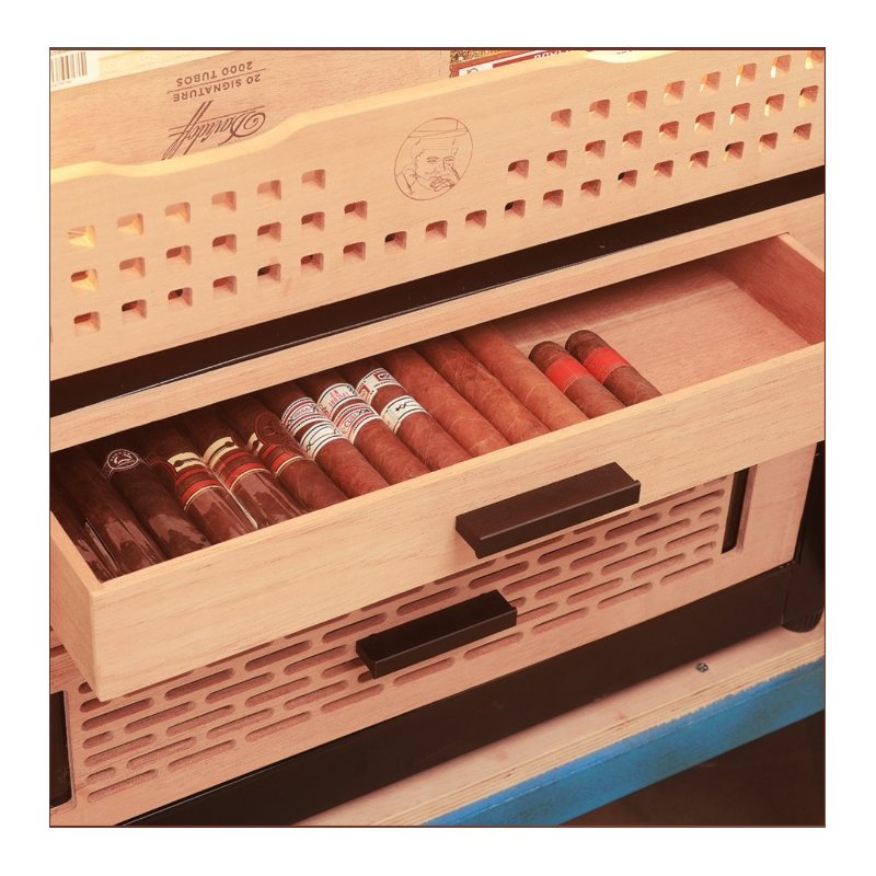 Humidor Trabucuri Electric Yohtron Premium Black Yc-448
