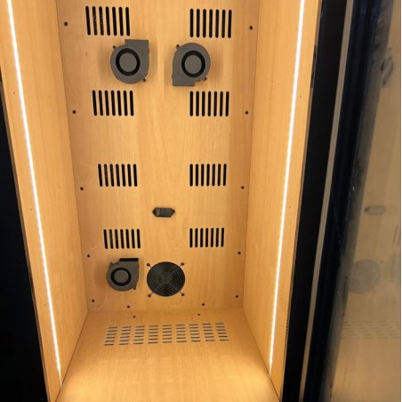 Humidor Trabucuri Electric Yohtron Premium Black Yc-448