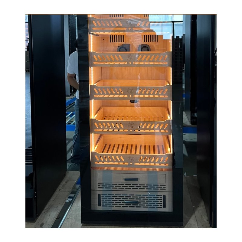 Humidor Trabucuri Electric Yohtron Premium Black Yc-448