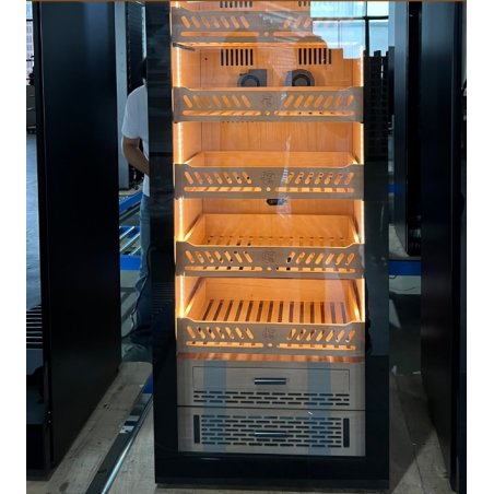 Humidor Trabucuri Electric Yohtron Premium Black Yc-448