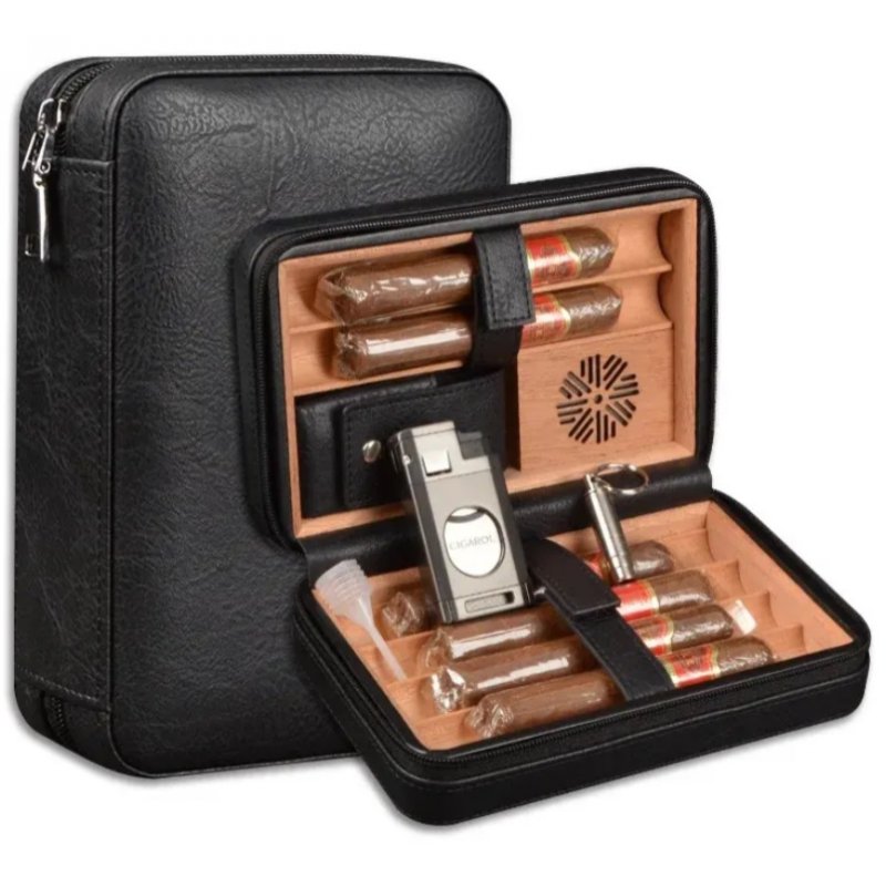 Humidor trabucuri Calatorie El Primero Negru