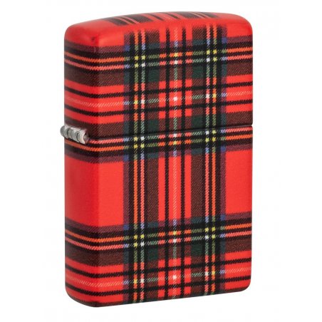 Bricheta Zippo 49352 Red Plaid Design