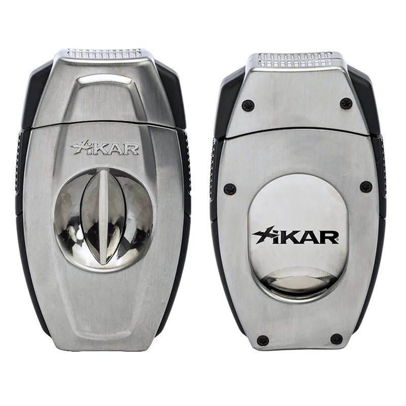 Cutit trabucuri Xikar Flip Dual Brushed Chrome XI00160BC