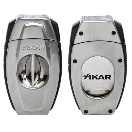 Cutit trabucuri Xikar Flip Dual Brushed Chrome XI00160BC