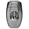 Cutit trabucuri Xikar Flip Dual Brushed Chrome XI00160BC
