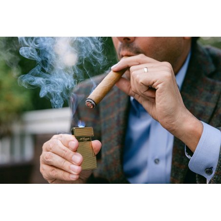 Bricheta S.T. Dupont Slimmy Diamond Head Gold D28119