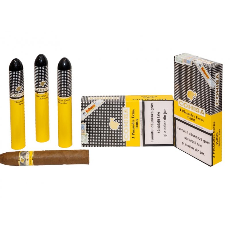 Trabucuri Cohiba Piramides Extra Tubos 3 reduceri