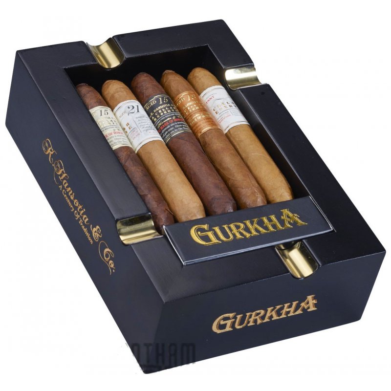 Trabucuri Gurkha Gift Ashtray 5 Cellar Reserve Stick Sampler