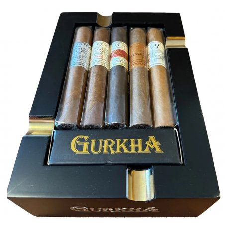 Trabucuri Gurkha Gift Ashtray 5 Cellar Reserve Stick Sampler