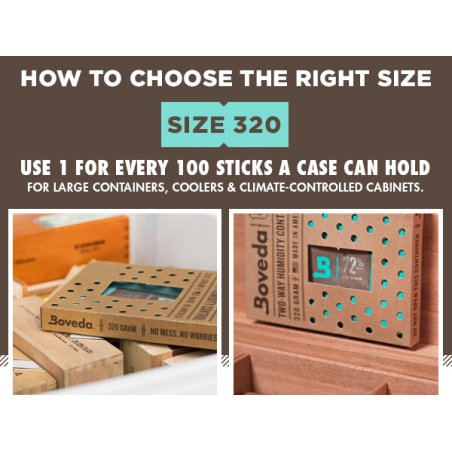 Set 6 Plicuri umidificare Boveda (75%) 320g reduceri
