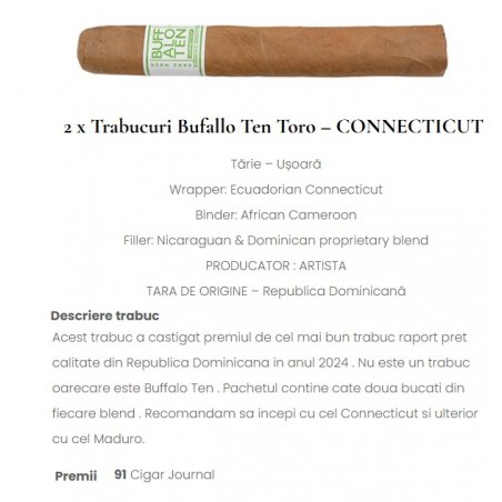 Sampler trabucuri Bufallo Ten Lunch Fresh Pack 4