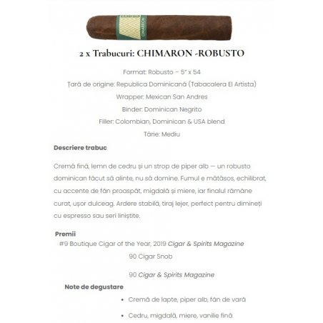 Sampler Trabucuri Breakfast Puro Ambar Chimaron (4)