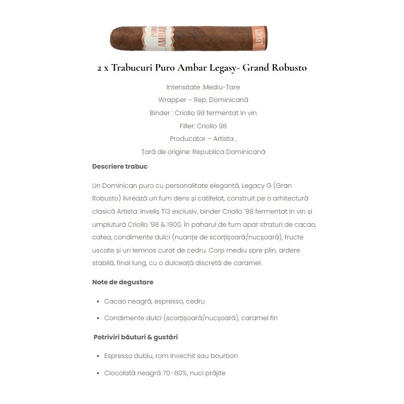 Sampler Trabucuri Breakfast Puro Ambar Chimaron (4)