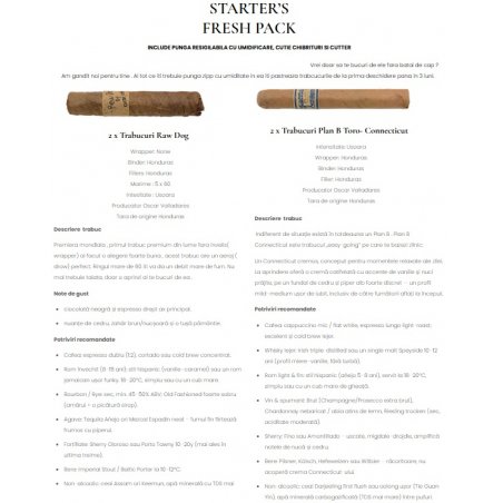 Sampler trabucuri Starter Raw Dog Plan B Fresh Pack (4)