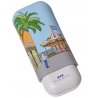 Etui Elie Bleu Casa Cubana Carousel pentru 2 trabucuri