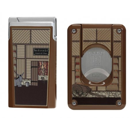 Set bricheta si cutit trabucuri Elie Bleu Secadero