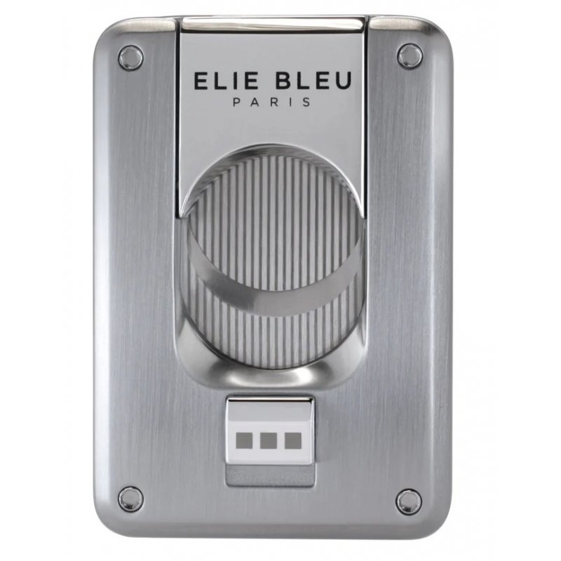Cutit trabucuri Elie Bleu Double Blade Brushed metal