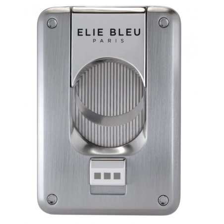 Cutit trabucuri Elie Bleu Double Blade Brushed metal