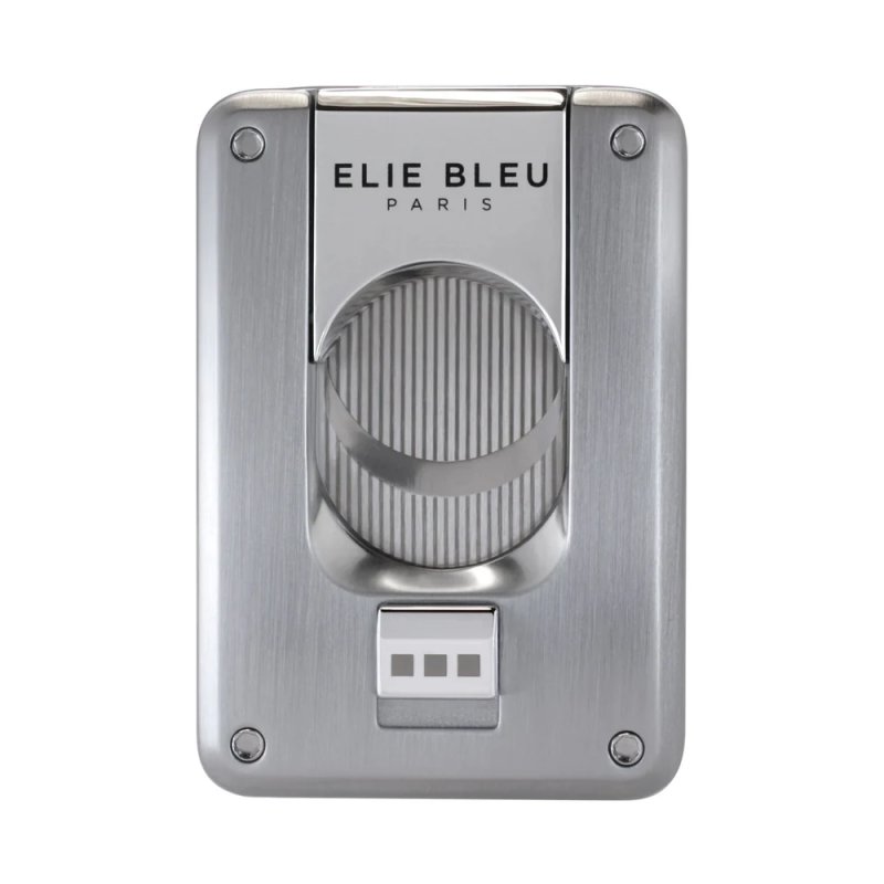 Cutit trabucuri Elie Bleu Double Blade Brushed metal
