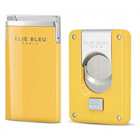 Set Elie Bleu Yellow – bricheta J15 galbena si cutit trabucuri