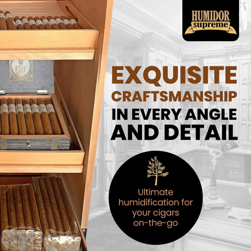 Umidor trabucuri Tower Supreme Mahogany