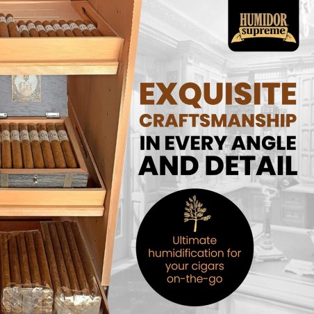 Umidor trabucuri Tower Supreme Mahogany