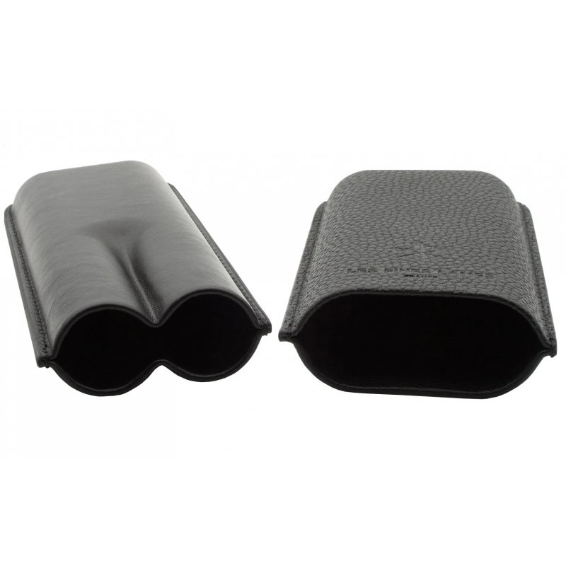Etui trabucuri Cigar Case Duo Black Les Fines Lames