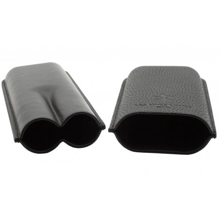 Etui trabucuri Cigar Case Duo Black Les Fines Lames