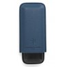 Etui premium 2 trabucuri Les Fines Lames Duo Blue Pebble Leather