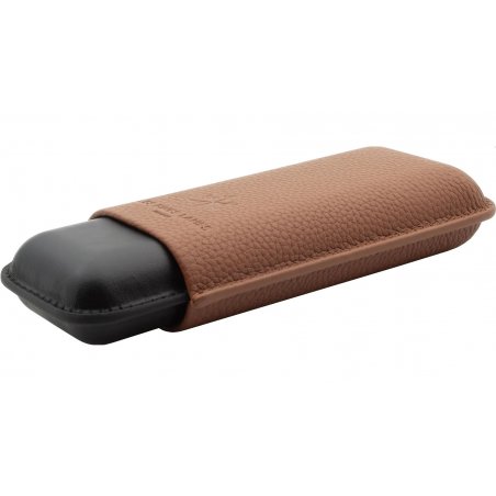 Etui trabucuri Les Fines Lames Duo Case Duo Brown
