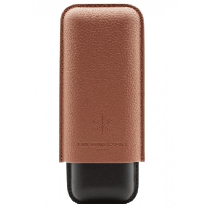 Etui trabucuri Les Fines Lames Duo Case Duo Brown