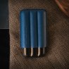 Etui trabucuri Les Fines Lames Cigar Case TRIO Blue