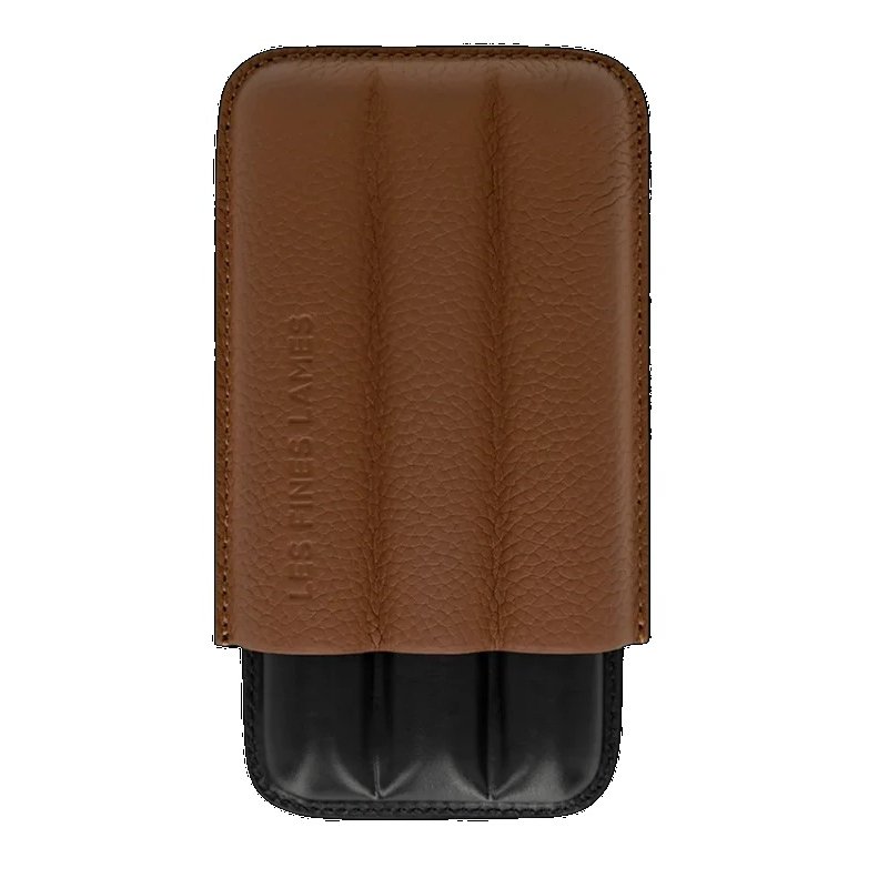 Etui trabucuri Les Fines Lames TRIO Brown